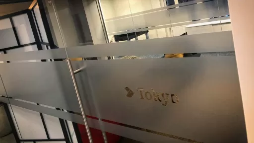 Zandstraalfolie Top Desk