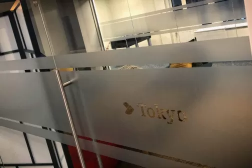 Zandstraalfolie Top Desk